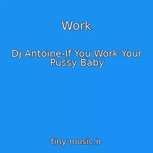 کاور آهنگ Work از Dj Antoine-If You Work Your Pussy Baby