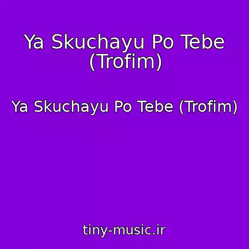 کاور آهنگ Ya Skuchayu Po Tebe (Trofim) از Ya Skuchayu Po Tebe (Trofim)
