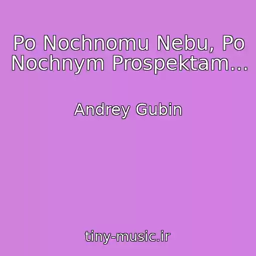 کاور آهنگ Po Nochnomu Nebu, Po Nochnym Prospektam... از Andrey Gubin