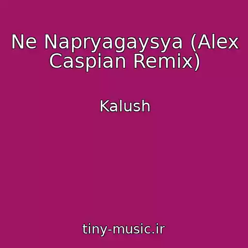 کاور آهنگ Ne Napryagaysya (Alex Caspian Remix) از Kalush