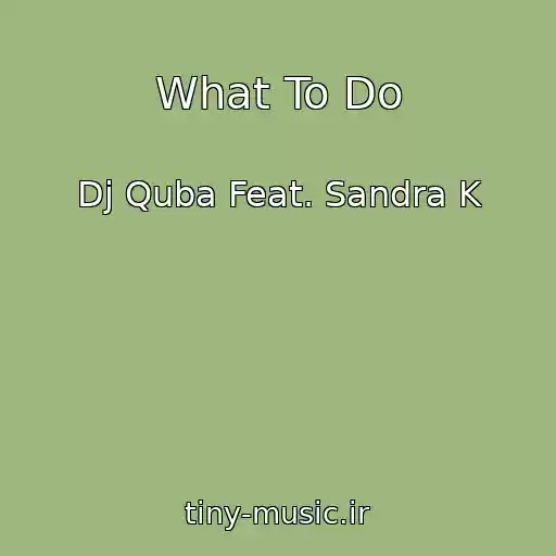 کاور آهنگ What To Do از Dj Quba Feat. Sandra K