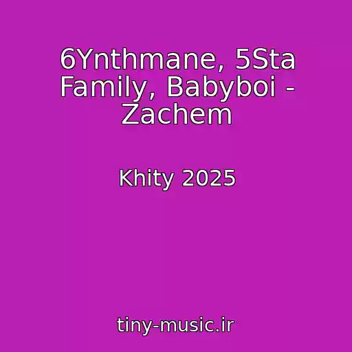 کاور آهنگ 6Ynthmane, 5Sta Family, Babyboi - Zachem از Khity 2025