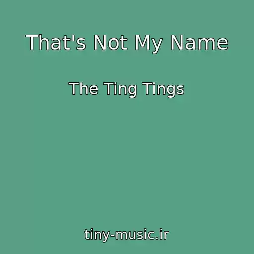 کاور آهنگ That's Not My Name از The Ting Tings
