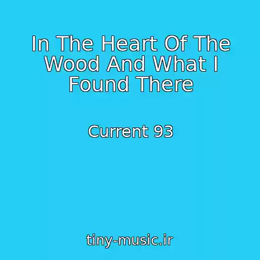 کاور آهنگ In The Heart Of The Wood And What I Found There از Current 93