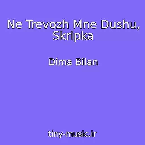 کاور آهنگ Ne Trevozh Mne Dushu, Skripka از Dima Bilan