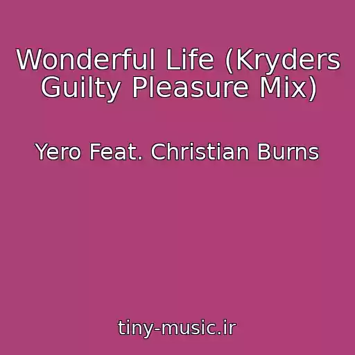 کاور آهنگ Wonderful Life (Kryders Guilty Pleasure Mix) از Yero Feat. Christian Burns