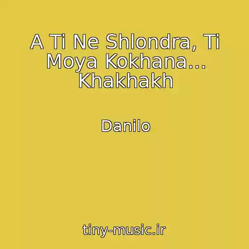 کاور آهنگ A Ti Ne Shlondra, Ti Moya Kokhana... Khakhakh از Danilo