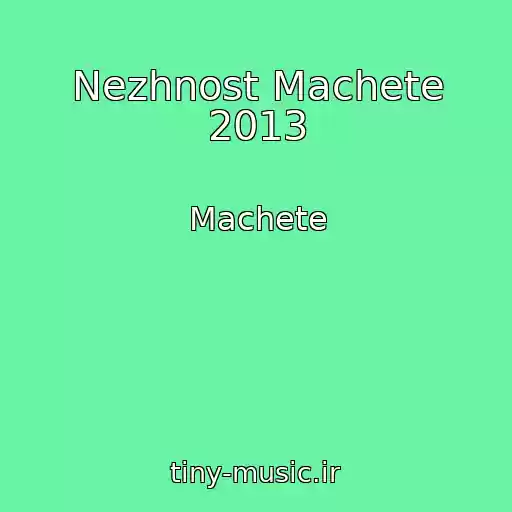 کاور آهنگ Nezhnost Machete 2013 از Machete