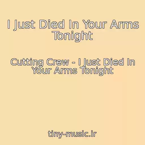 کاور آهنگ I Just Died In Your Arms Tonight از Cutting Crew - I Just Died In Your Arms Tonight