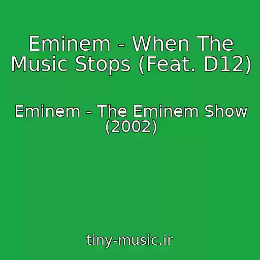 کاور آهنگ Eminem - When The Music Stops (Feat. D12) از Eminem - The Eminem Show (2002)