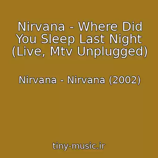 کاور آهنگ Nirvana - Where Did You Sleep Last Night (Live, Mtv Unplugged) از Nirvana - Nirvana (2002)