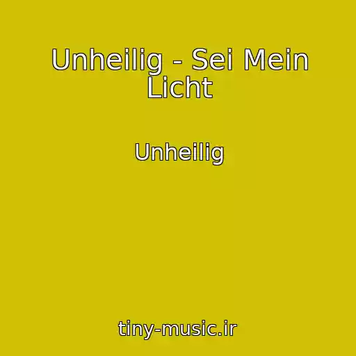 کاور آهنگ Unheilig - Sei Mein Licht از Unheilig