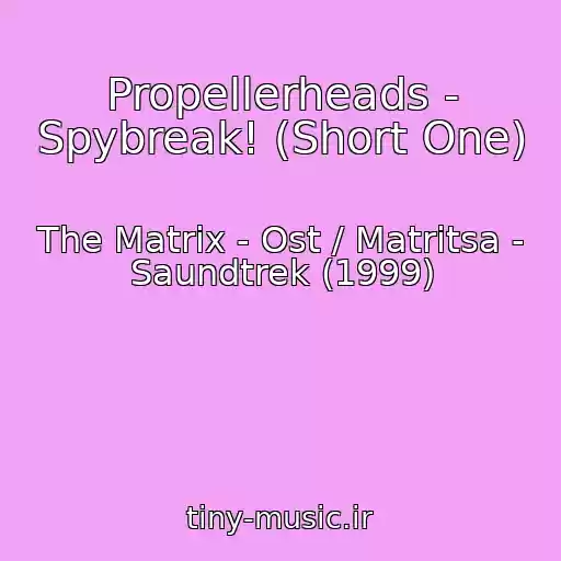 کاور آهنگ Propellerheads - Spybreak! (Short One) از The Matrix - Ost / Matritsa - Saundtrek (1999)