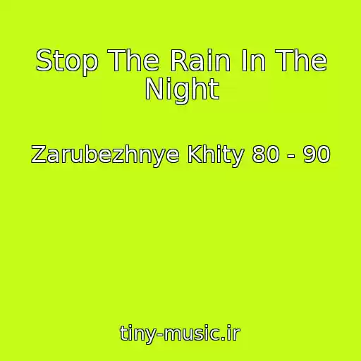 کاور آهنگ Stop The Rain In The Night از Zarubezhnye Khity 80 - 90