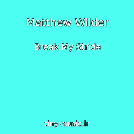 کاور آهنگ Matthew Wilder از Break My Stride