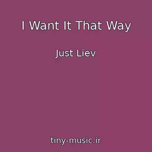 کاور آهنگ I Want It That Way از Just Liev