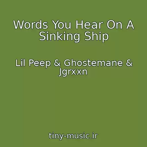 کاور آهنگ Words You Hear On A Sinking Ship از Lil Peep & Ghostemane & Jgrxxn