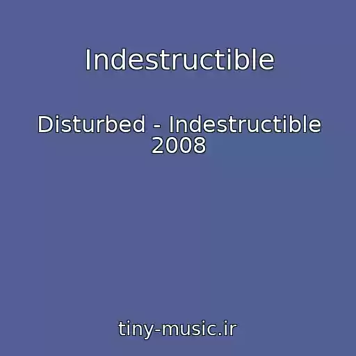 کاور آهنگ Indestructible از Disturbed - Indestructible 2008