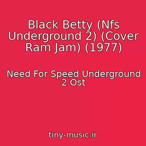 کاور آهنگ Black Betty (Nfs Underground 2) (Cover Ram Jam) (1977) از Need For Speed Underground 2 Ost