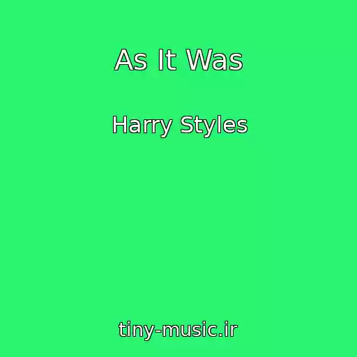 کاور آهنگ As It Was از Harry Styles