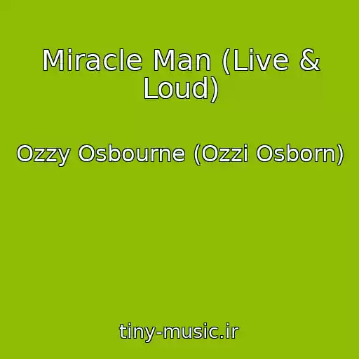 کاور آهنگ Miracle Man (Live & Loud) از Ozzy Osbourne (Ozzi Osborn)
