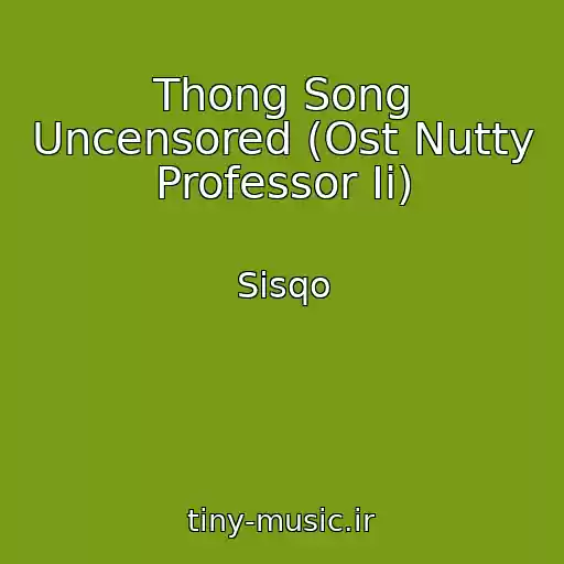 کاور آهنگ Thong Song Uncensored (Ost Nutty Professor Ii) از Sisqo