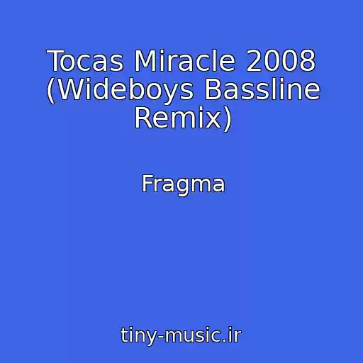 کاور آهنگ Tocas Miracle 2008 (Wideboys Bassline Remix) از Fragma