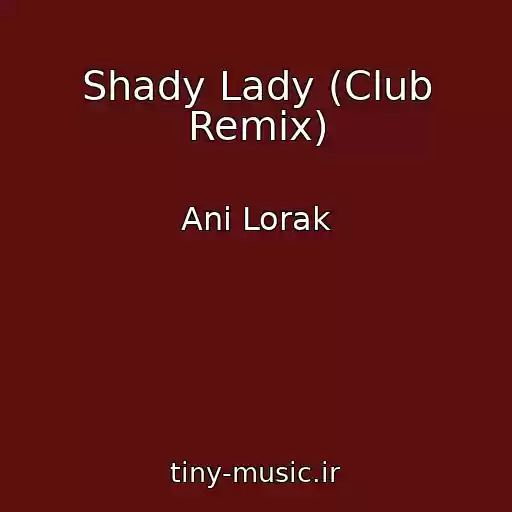کاور آهنگ Shady Lady (Club Remix) از Ani Lorak