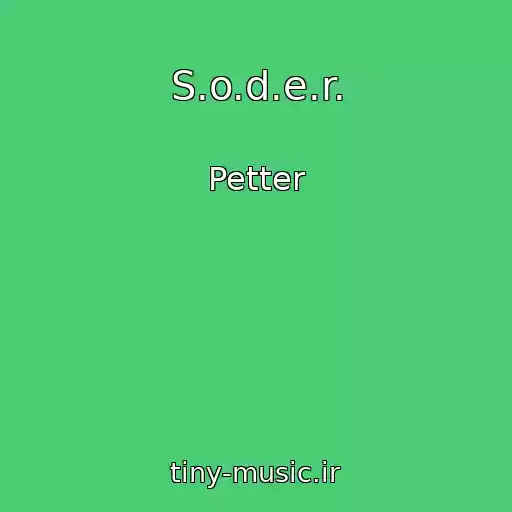 کاور آهنگ S.o.d.e.r. از Petter