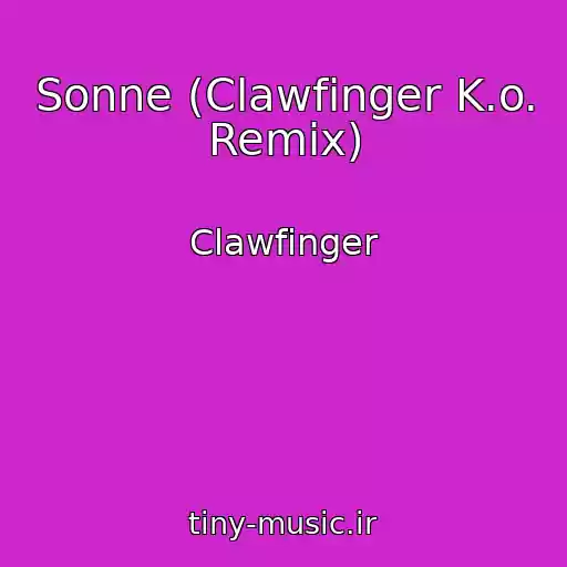 کاور آهنگ Sonne (Clawfinger K.o. Remix) از Clawfinger