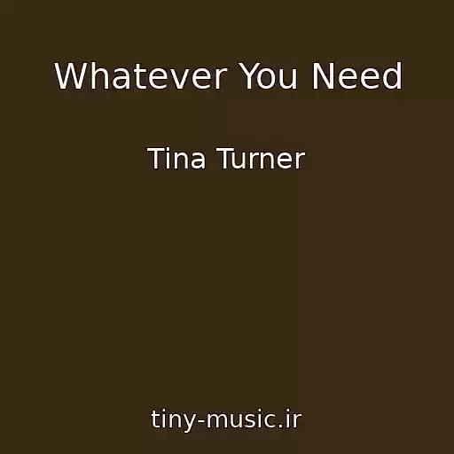 کاور آهنگ Whatever You Need از Tina Turner