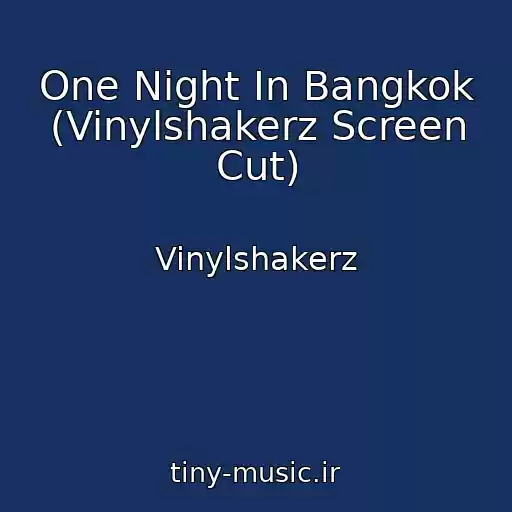 کاور آهنگ One Night In Bangkok (Vinylshakerz Screen Cut) از Vinylshakerz