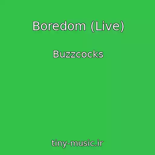 کاور آهنگ Boredom (Live) از Buzzcocks