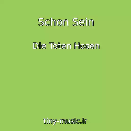 کاور آهنگ Schon Sein از Die Toten Hosen
