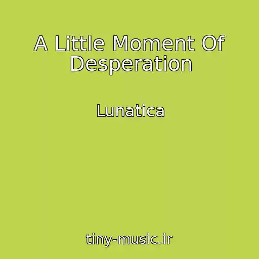 کاور آهنگ A Little Moment Of Desperation از Lunatica