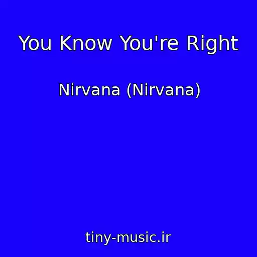 کاور آهنگ You Know You're Right از Nirvana (Nirvana)