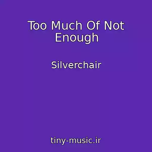 کاور آهنگ Too Much Of Not Enough از Silverchair