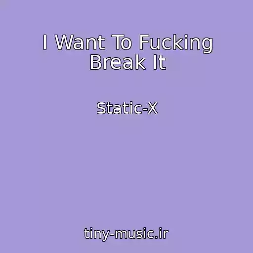 کاور آهنگ I Want To Fucking Break It از Static-X