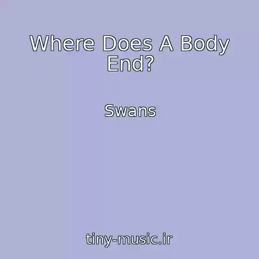 کاور آهنگ Where Does A Body End? از Swans
