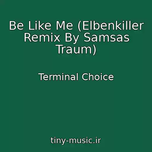 کاور آهنگ Be Like Me (Elbenkiller Remix By Samsas Traum) از Terminal Choice
