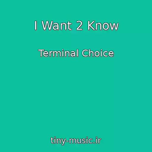 کاور آهنگ I Want 2 Know از Terminal Choice