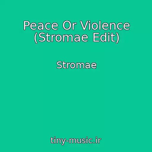 کاور آهنگ Peace Or Violence (Stromae Edit) از Stromae