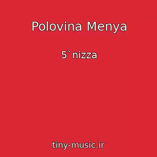 کاور آهنگ Polovina Menya از 5`nizza