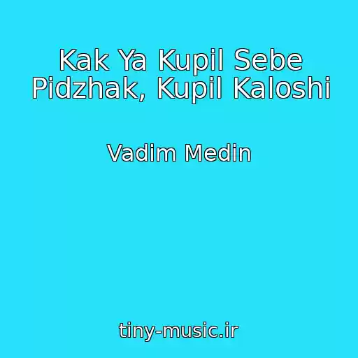 کاور آهنگ Kak Ya Kupil Sebe Pidzhak, Kupil Kaloshi از Vadim Medin