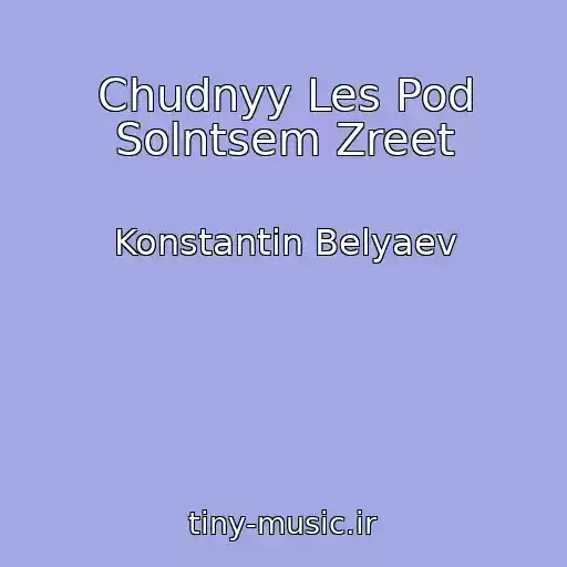 کاور آهنگ Chudnyy Les Pod Solntsem Zreet از Konstantin Belyaev