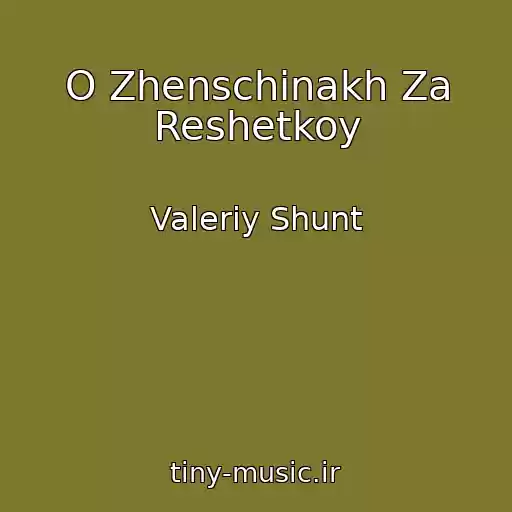 کاور آهنگ O Zhenschinakh Za Reshetkoy از Valeriy Shunt