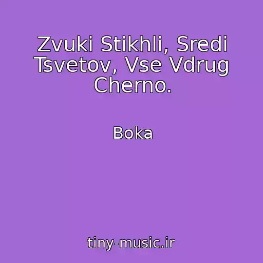 کاور آهنگ Zvuki Stikhli, Sredi Tsvetov, Vse Vdrug Cherno. از Boka