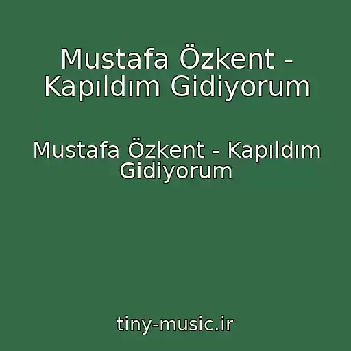 کاور آهنگ Mustafa Özkent - Kapıldım Gidiyorum از Mustafa Özkent - Kapıldım Gidiyorum