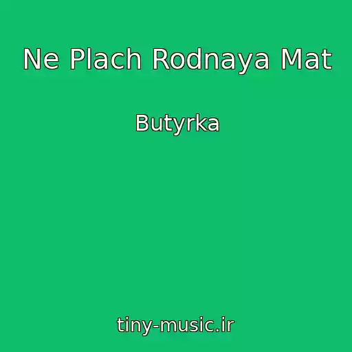 کاور آهنگ Ne Plach Rodnaya Mat از Butyrka