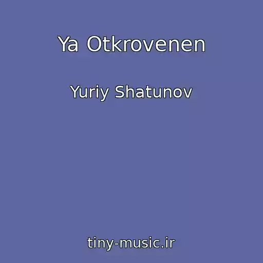 کاور آهنگ Ya Otkrovenen از Yuriy Shatunov